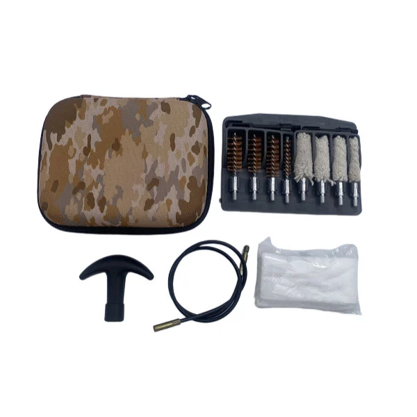 Handvapenpistolrengöringssats med camo mjukt fodral